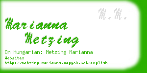 marianna metzing business card